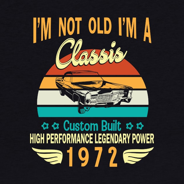 Happy Birthday Born In 1972 I'm Not Old I'm A Classic Custom Built High Performance Legendary Power by bakhanh123